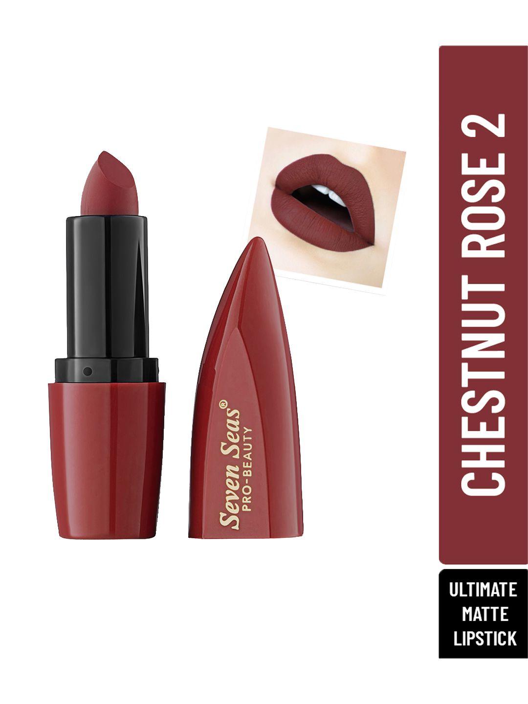 seven seas ultimate full coverage matte lipstick - chestnut rose-ii