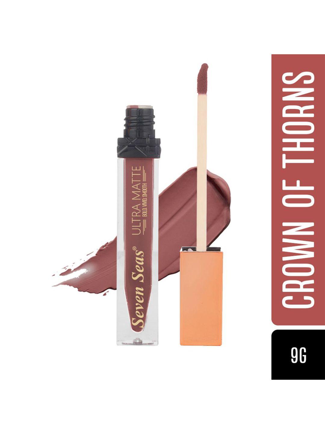 seven seas ultra matte bold vivid smooth liquid lipstick 9 g - crown of thorns