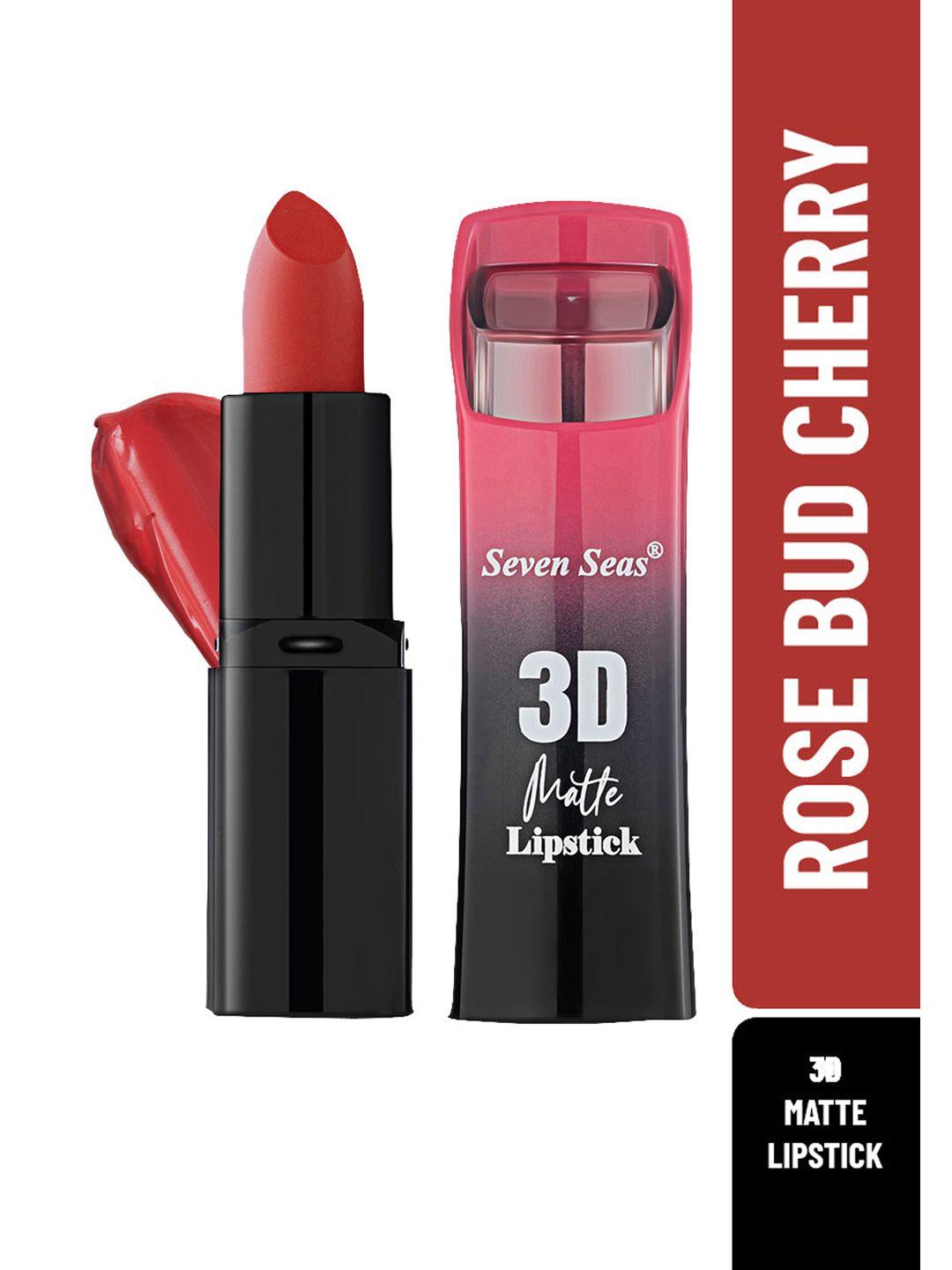 seven seas women red rose bud cherry 3d matte full coverage lipstick