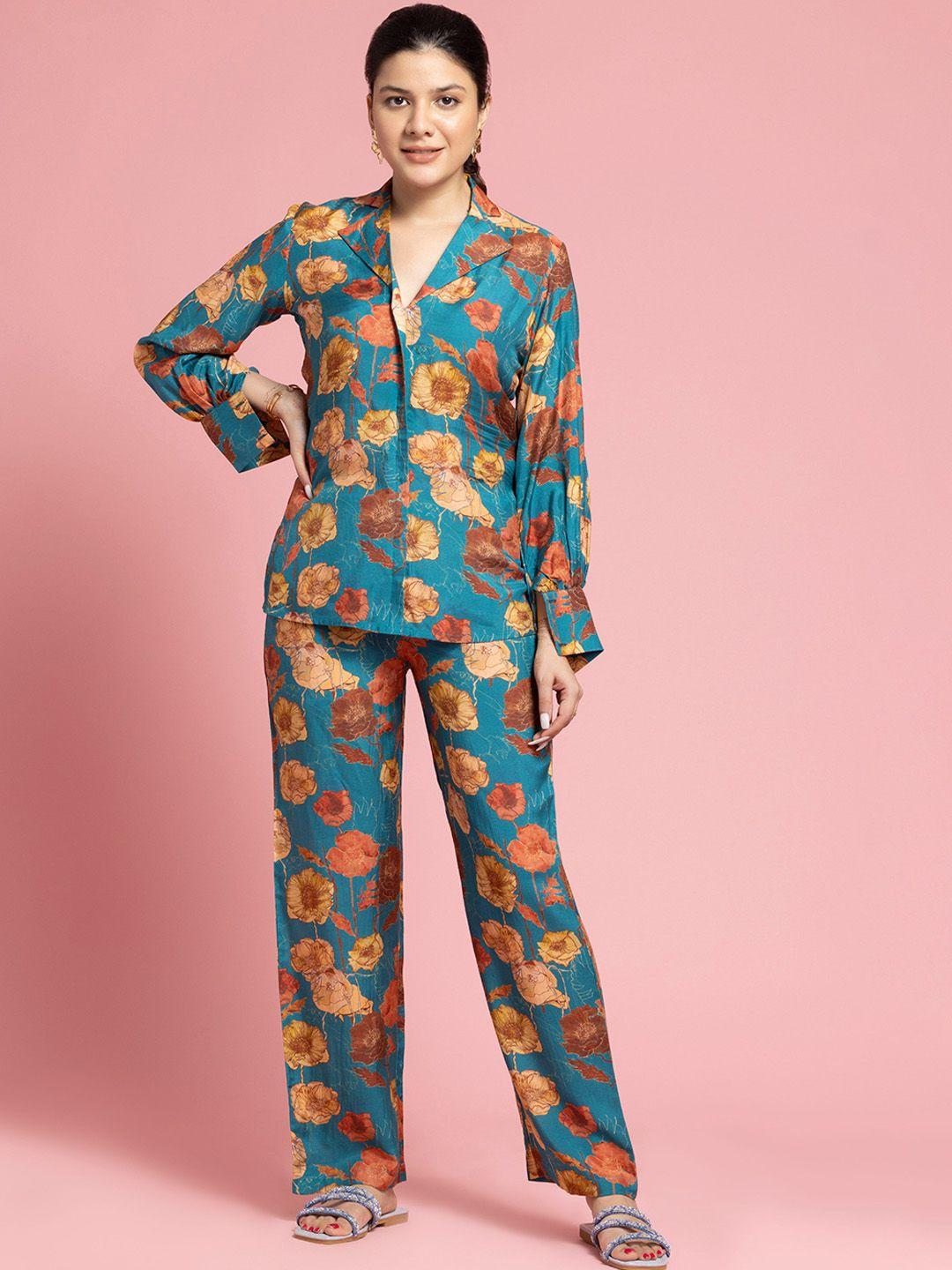 sew you soon sunflower printed co-ord