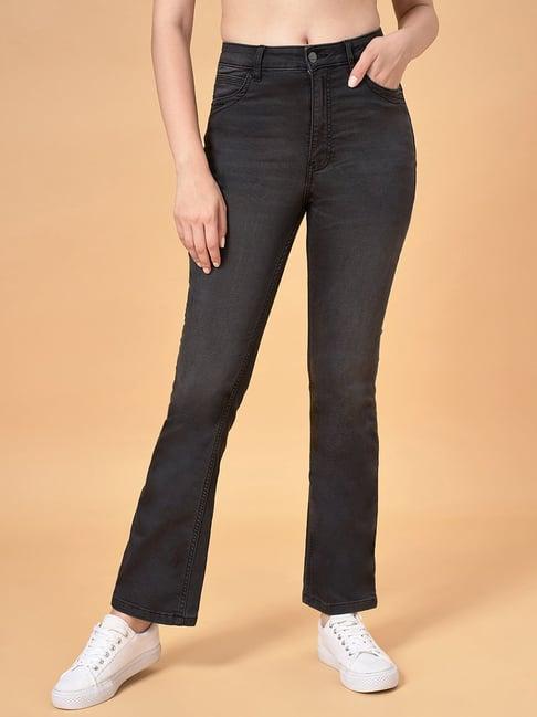 sf jeans by pantaloons black mid rise jeans