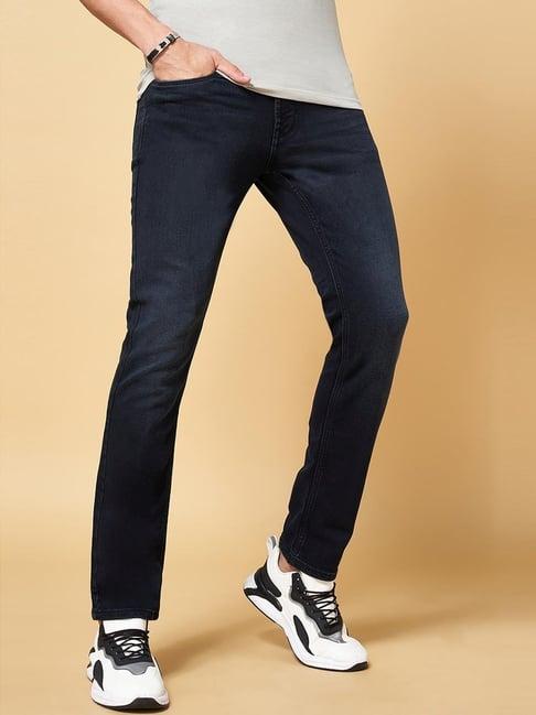 sf jeans by pantaloons black slim fit jeans