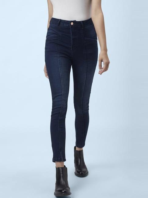 sf jeans by pantaloons blue high rise jeans