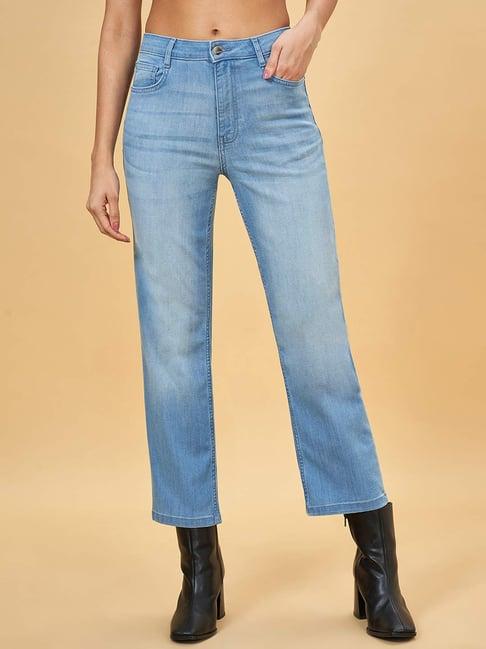 sf jeans by pantaloons blue mid rise jeans