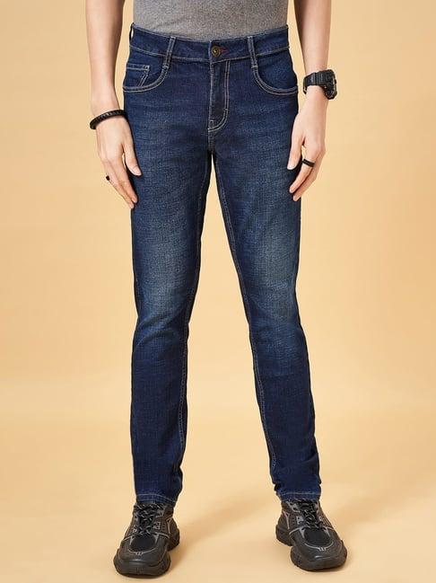 sf jeans by pantaloons dark blue skinny fit jeans