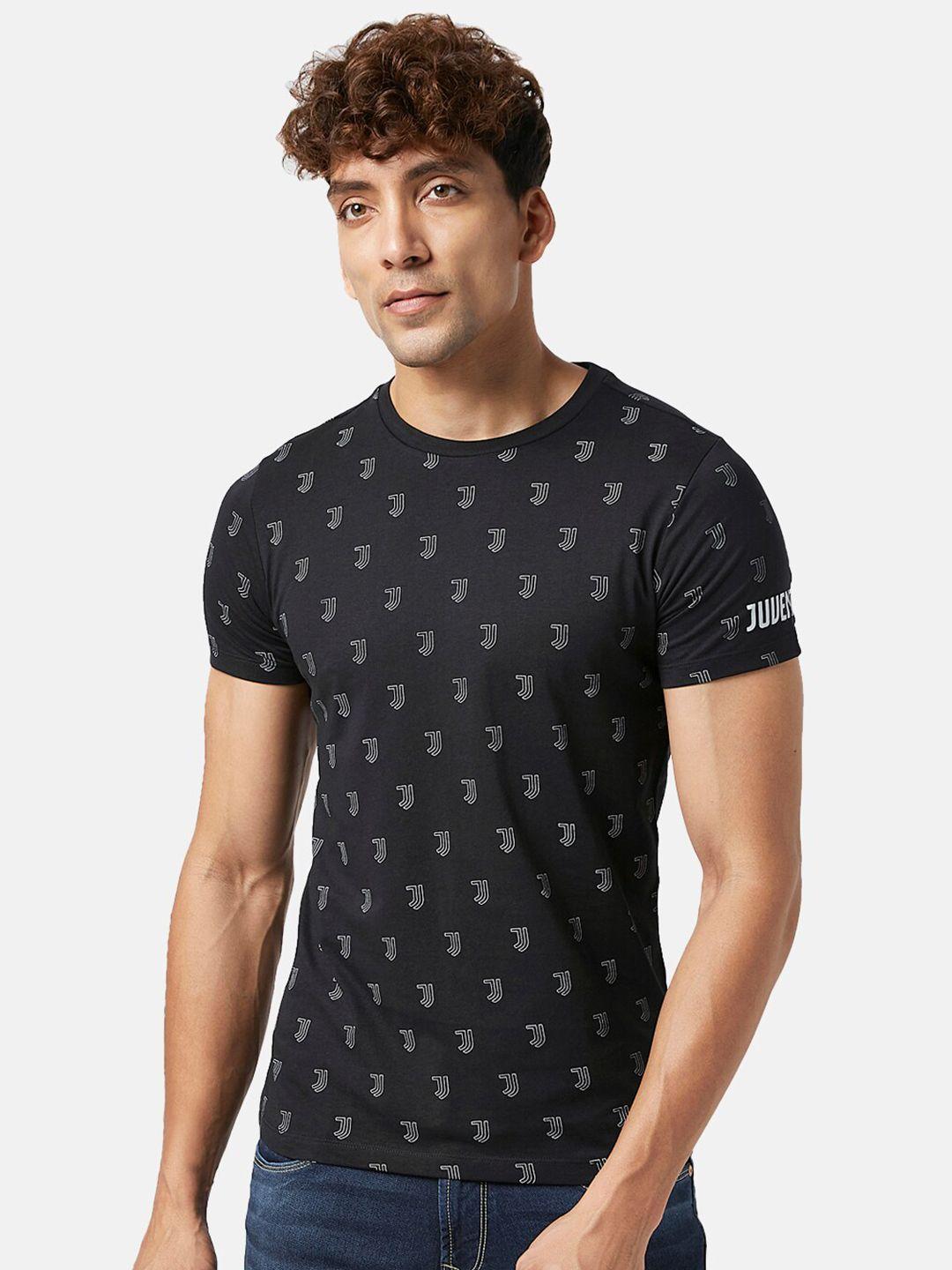 sf jeans by pantaloons geometric printed slim fit t-shirt