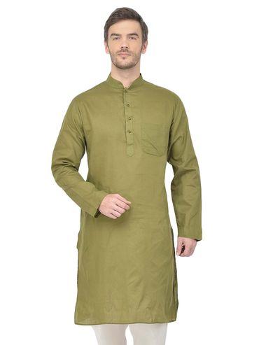 sg leman mehendi solid short kurtas