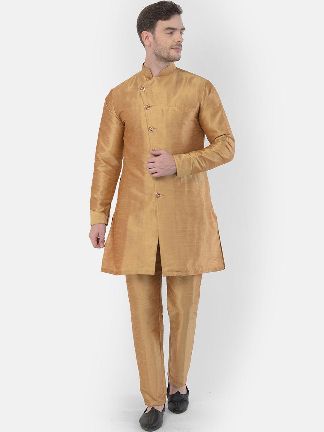 sg leman men raw silk kurta with pyjamas