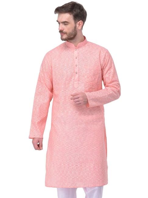 sg leman pink regular fit kurta