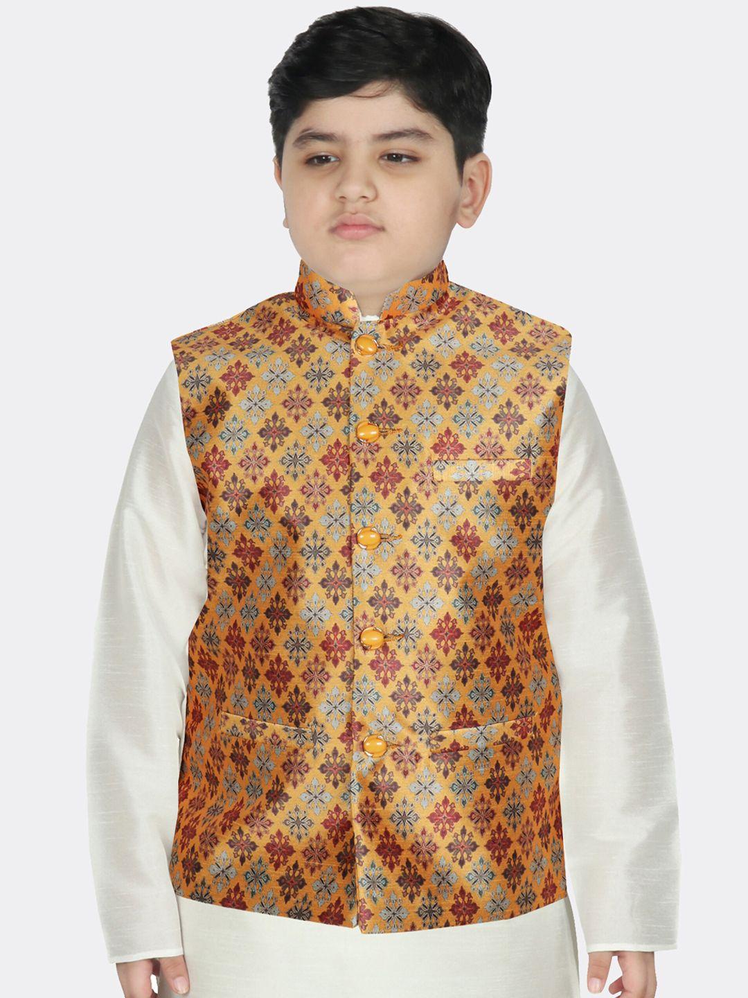 sg yuvraj ethnic motifs printed nehru jacket