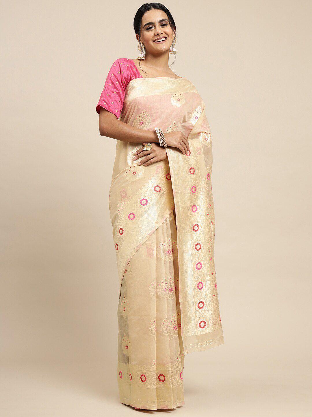sgf11 off woven design zari pure silk kanjeevaram saree