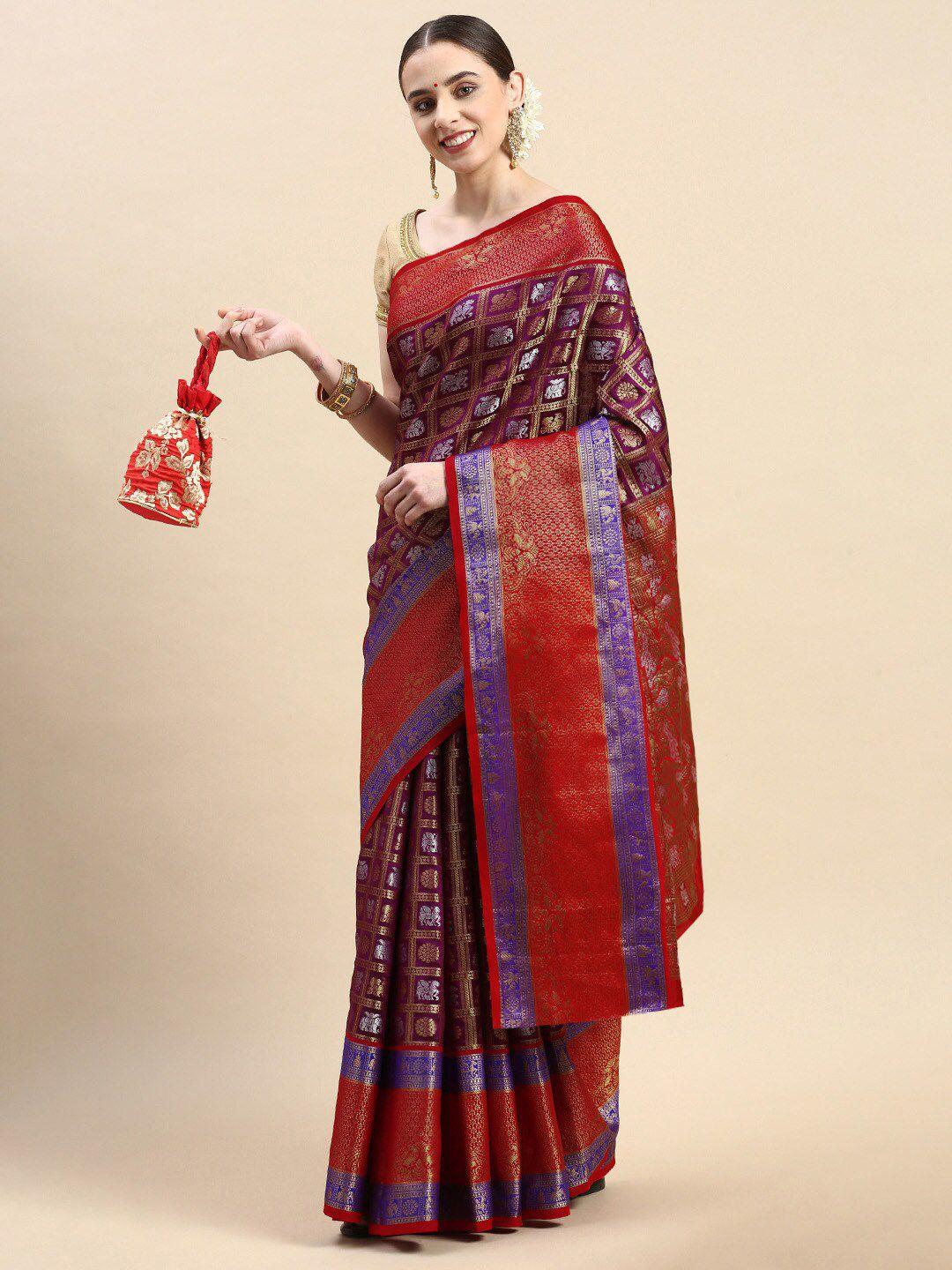 sgf11 woven design zari pure silk kanjeevaram saree