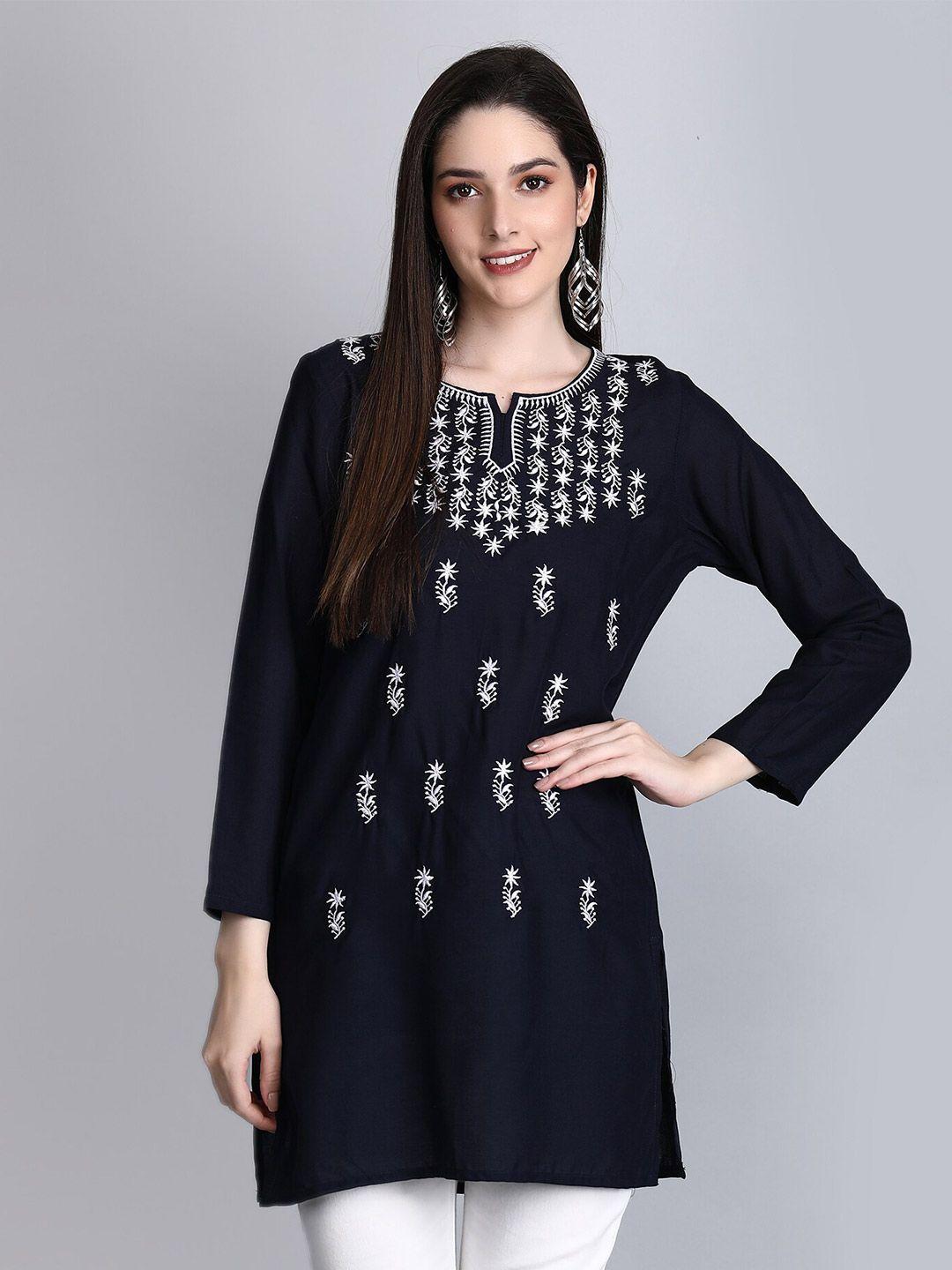 sgrf blue embroidered top