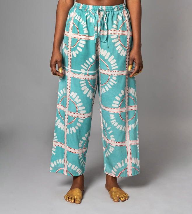 shades of india teal zulu jelabba pyjama