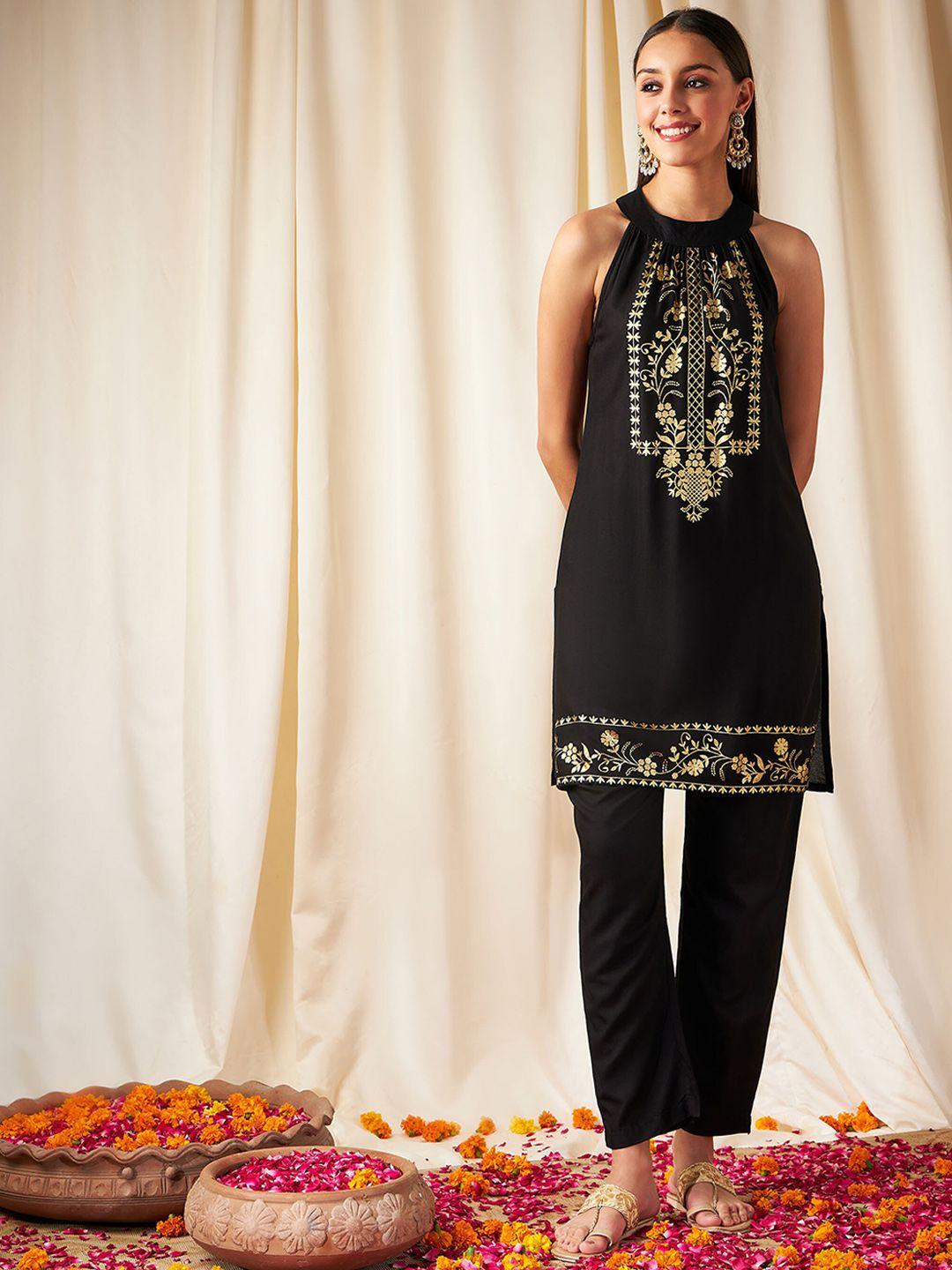 shae by sassafras floral printed kurta with trousers