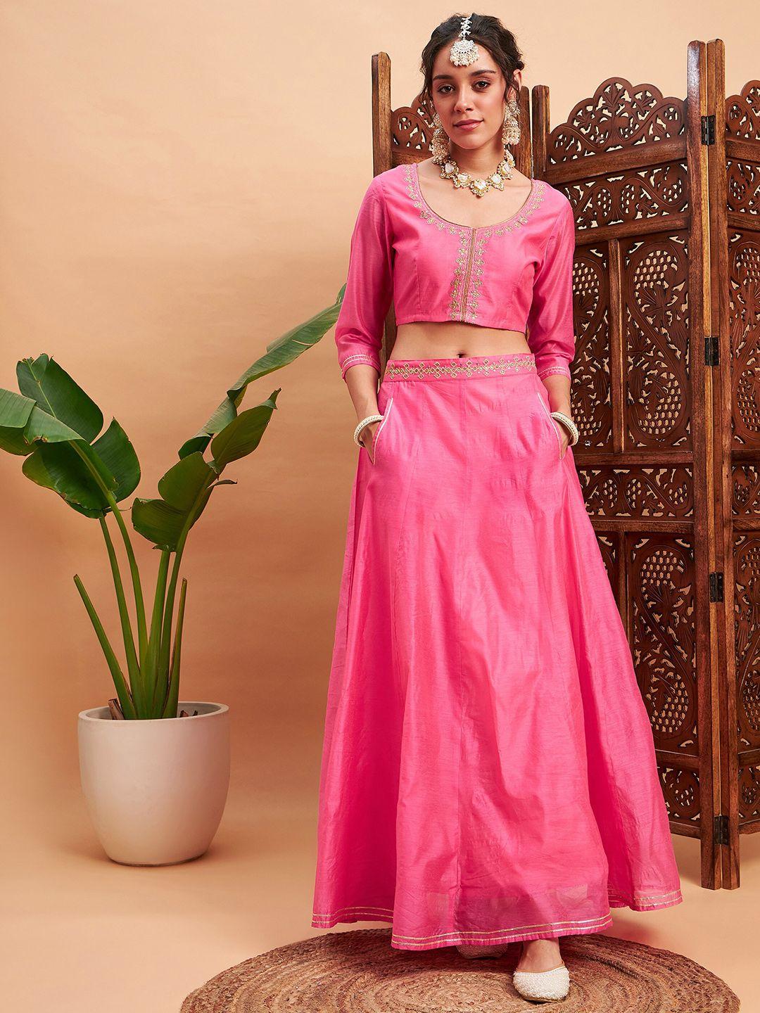 shae by sassafras embroidered thread work ready to wear lehenga choli