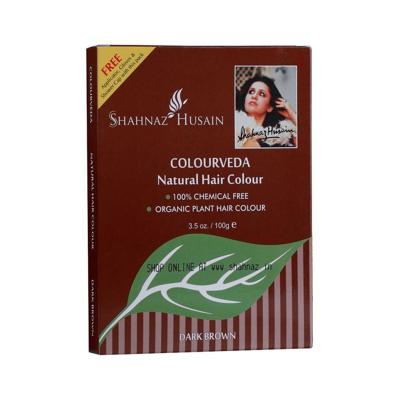 shahnaz husain colourveda natural hair colour - dark brown