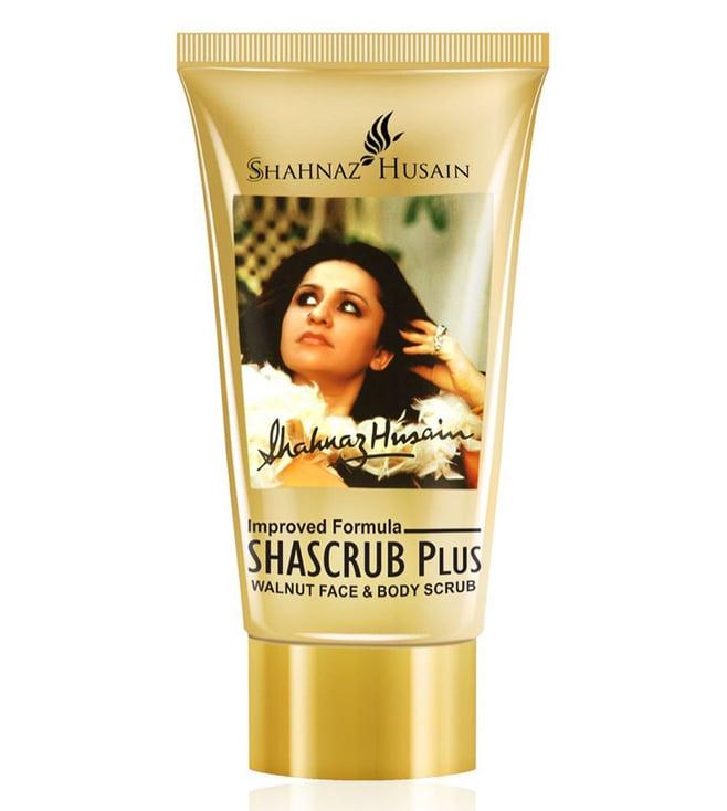 shahnaz husain shascrub plus walnut face & body scrub - 40 gm