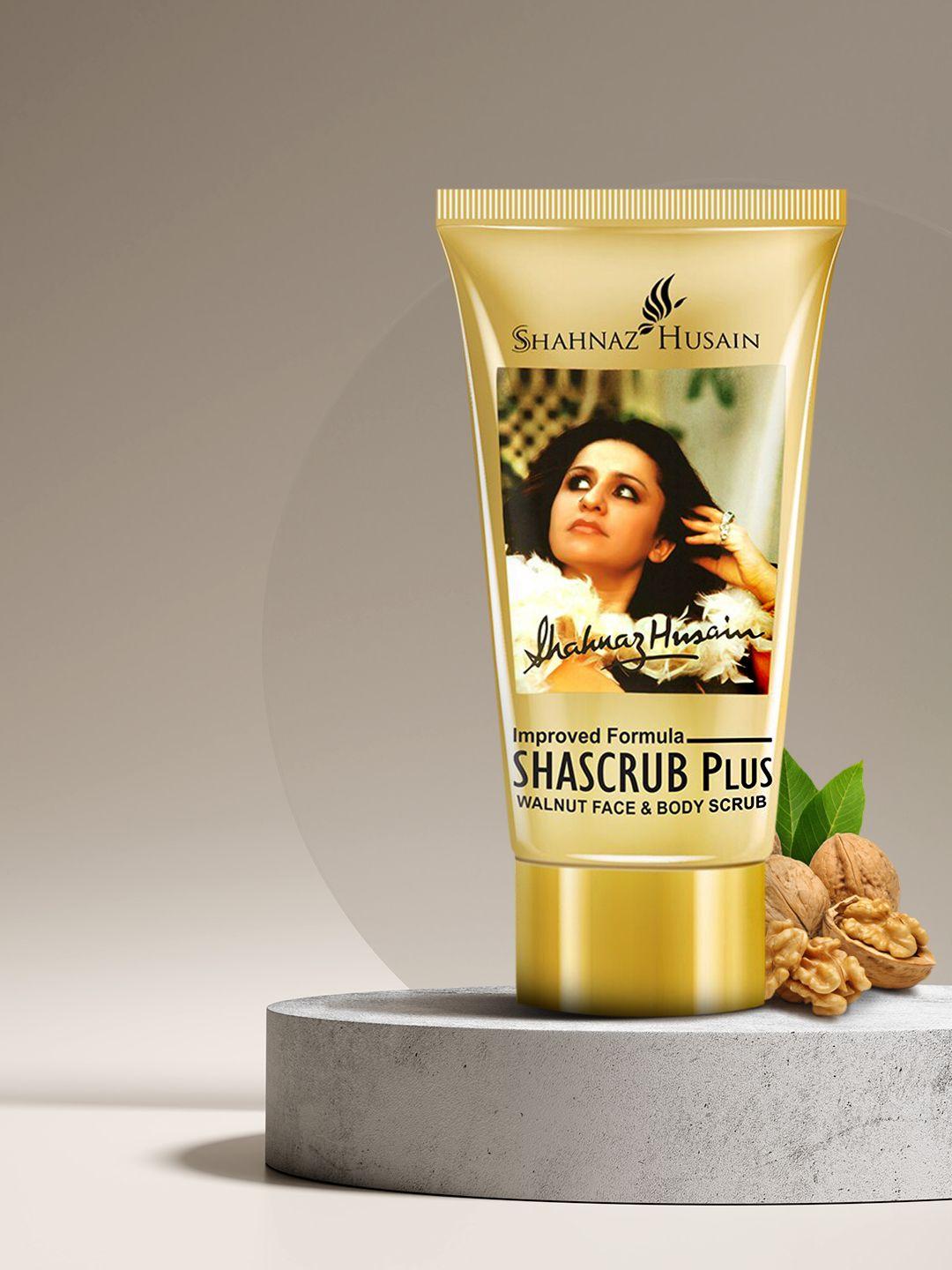 shahnaz husain shascrub plus walnut face & body scrub 40 g