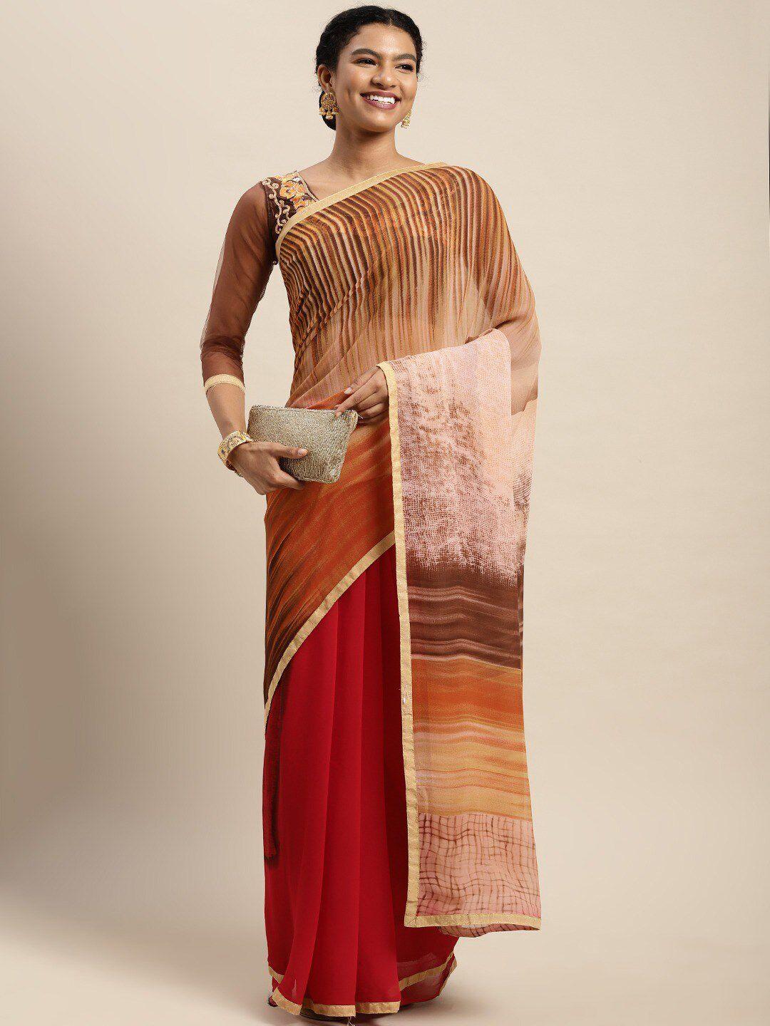 shaily abstract printed saree