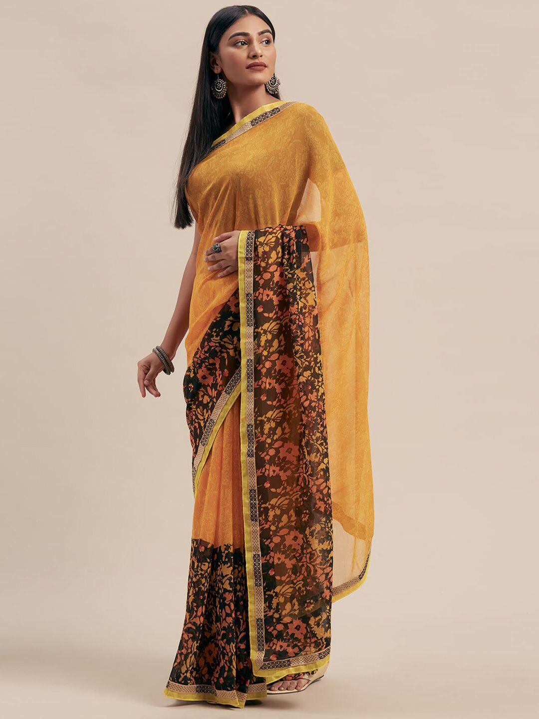 shaily abstract printed saree