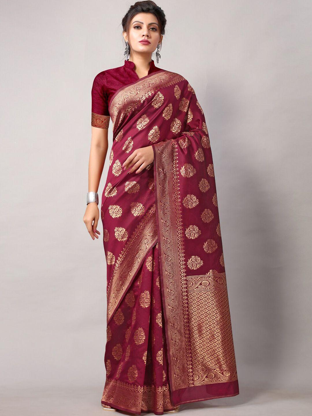 shaily ethnic motifs woven design zari saree
