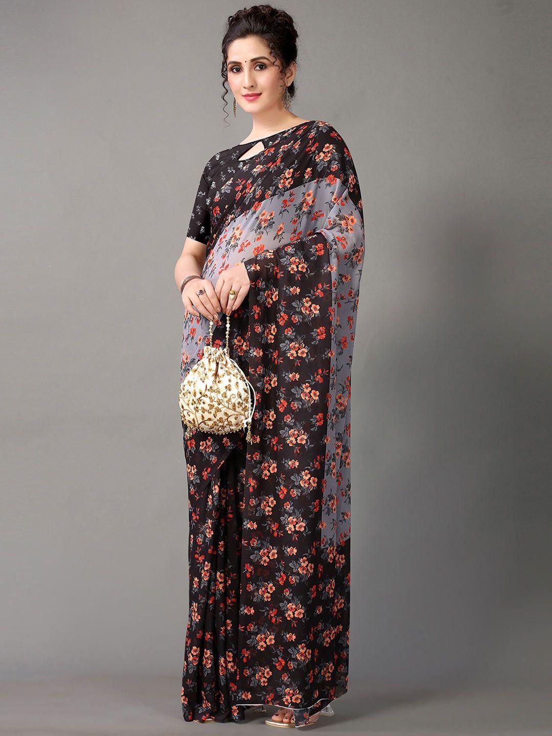 shaily floral printed saree