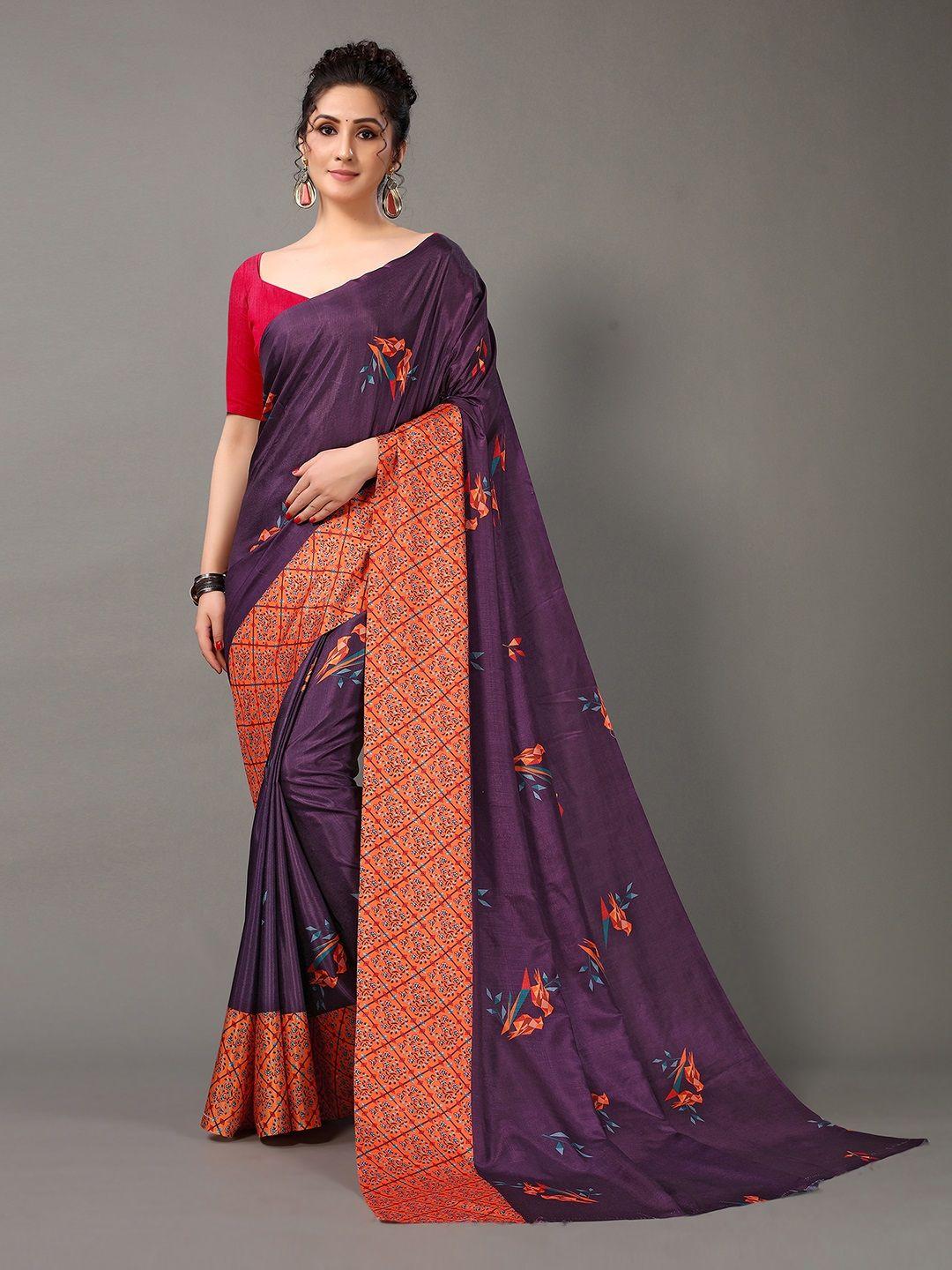 shaily floral printed saree