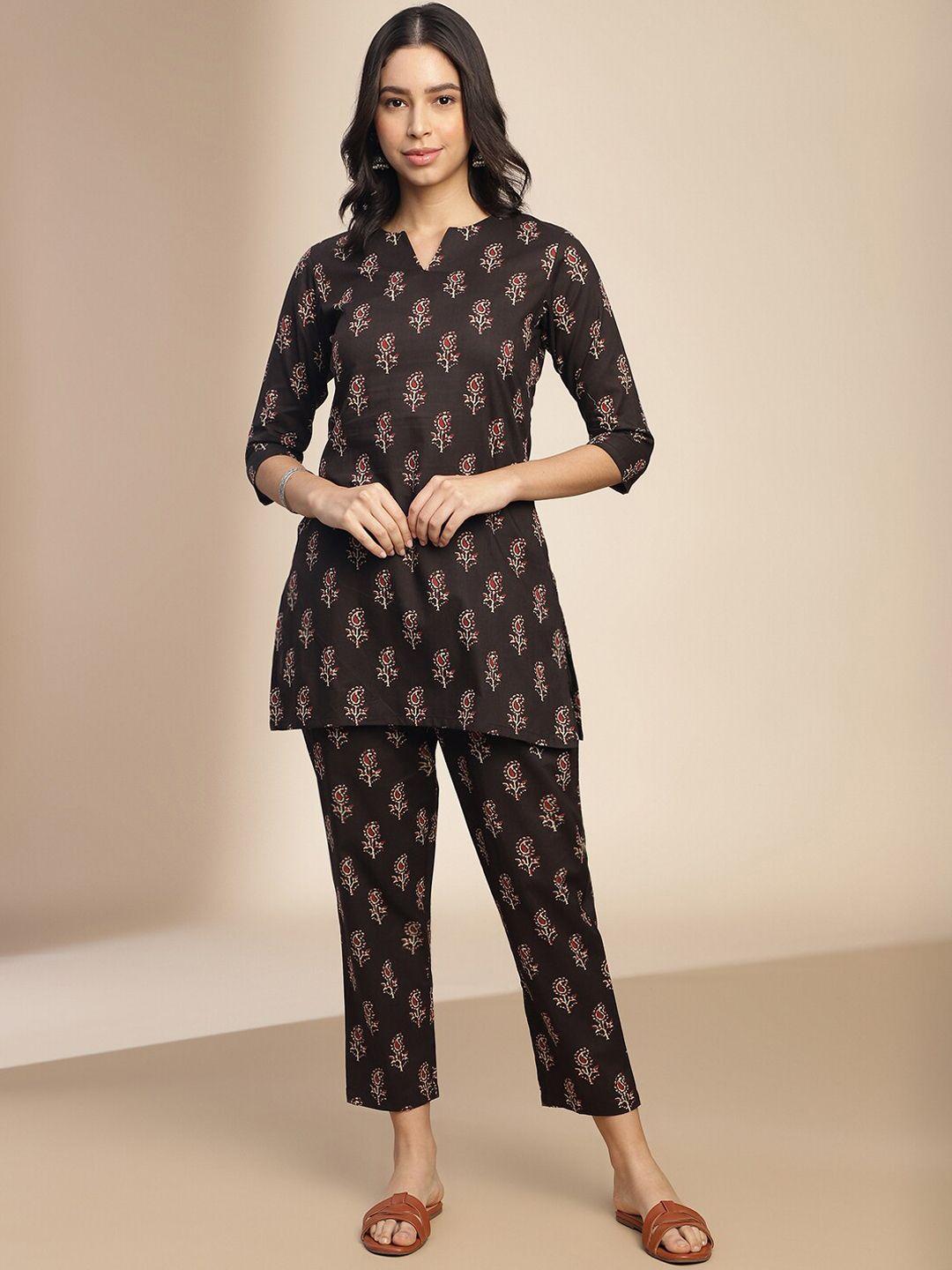 shaily women printed ethnic co-ords set