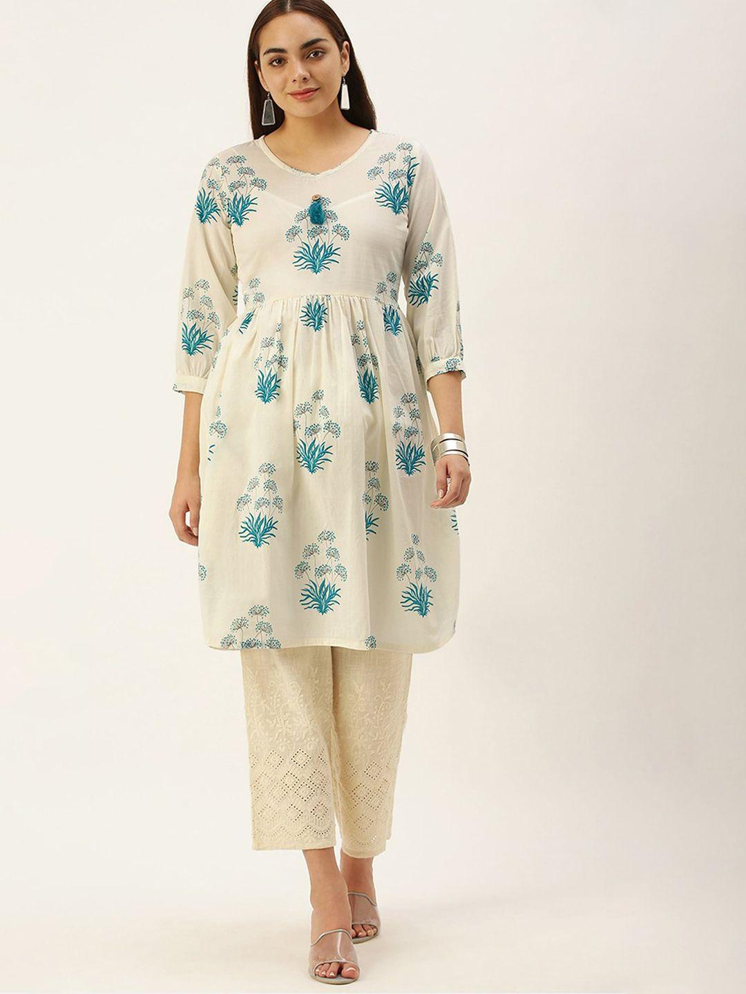 shaily women quirky embroidered gotta patti indie prints kurta