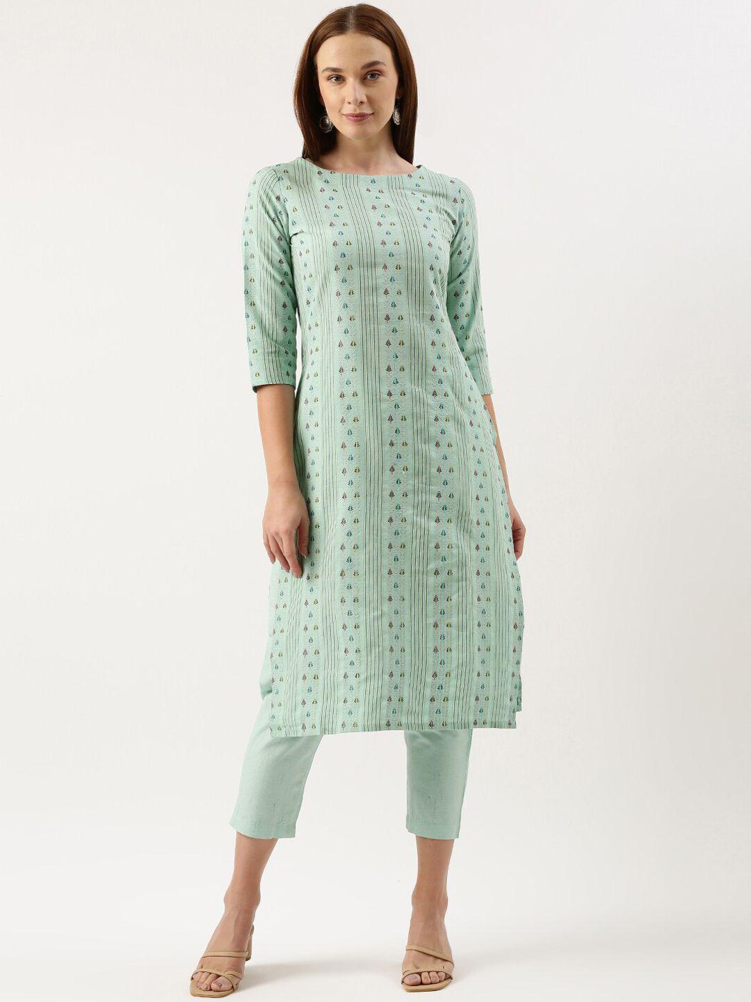 shaily woven design regular kurta with trouser