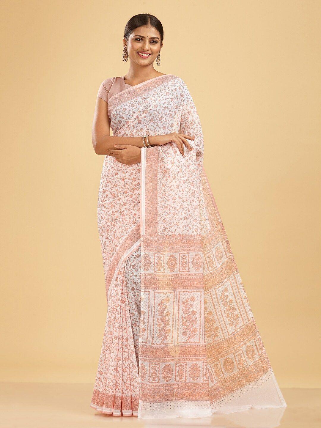 shanvika floral printed saree
