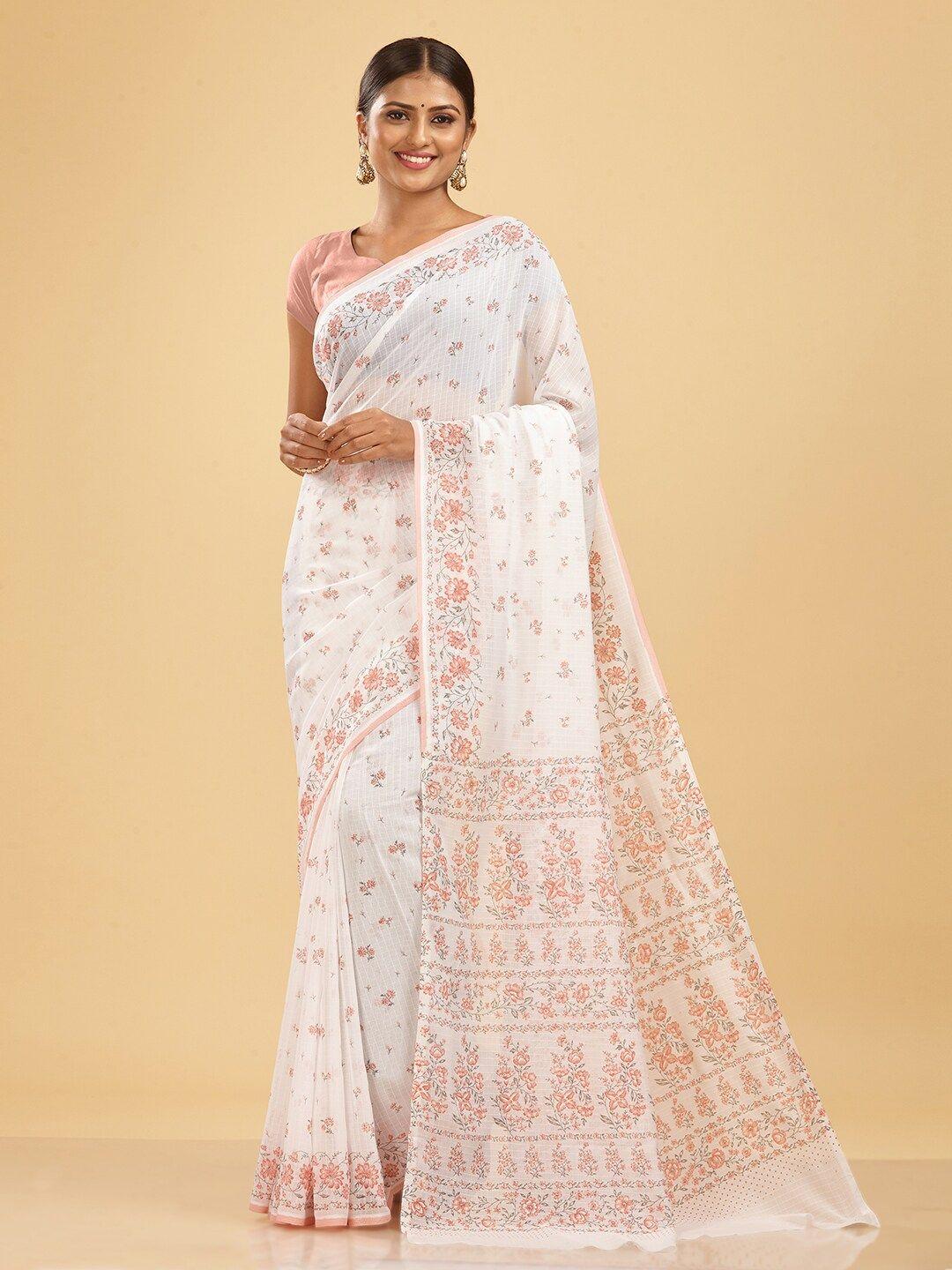 shanvika floral printed saree