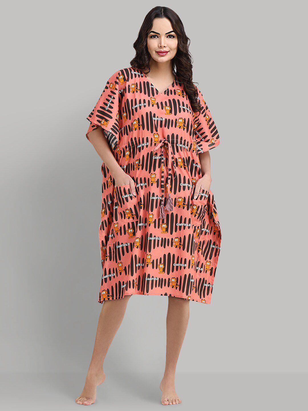 shararat garfield printed pure cotton nightdress