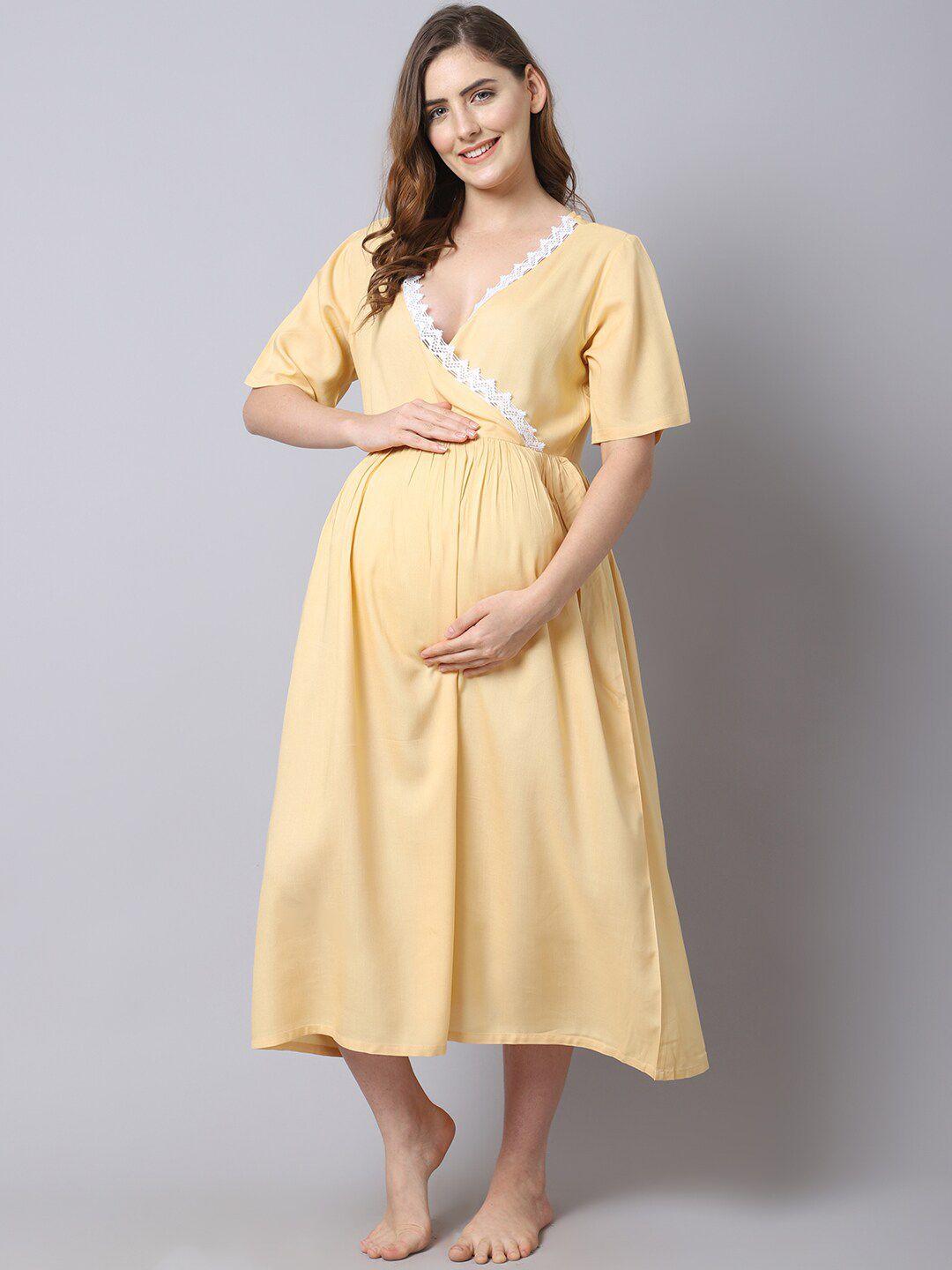 shararat maternity wrap maxi nightdress