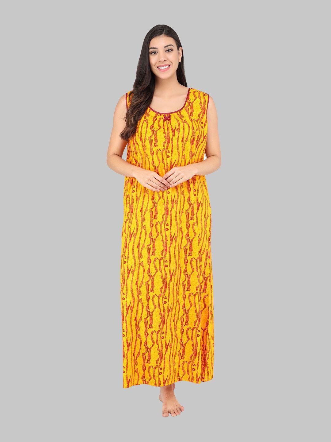 shararat women yellow nightdress