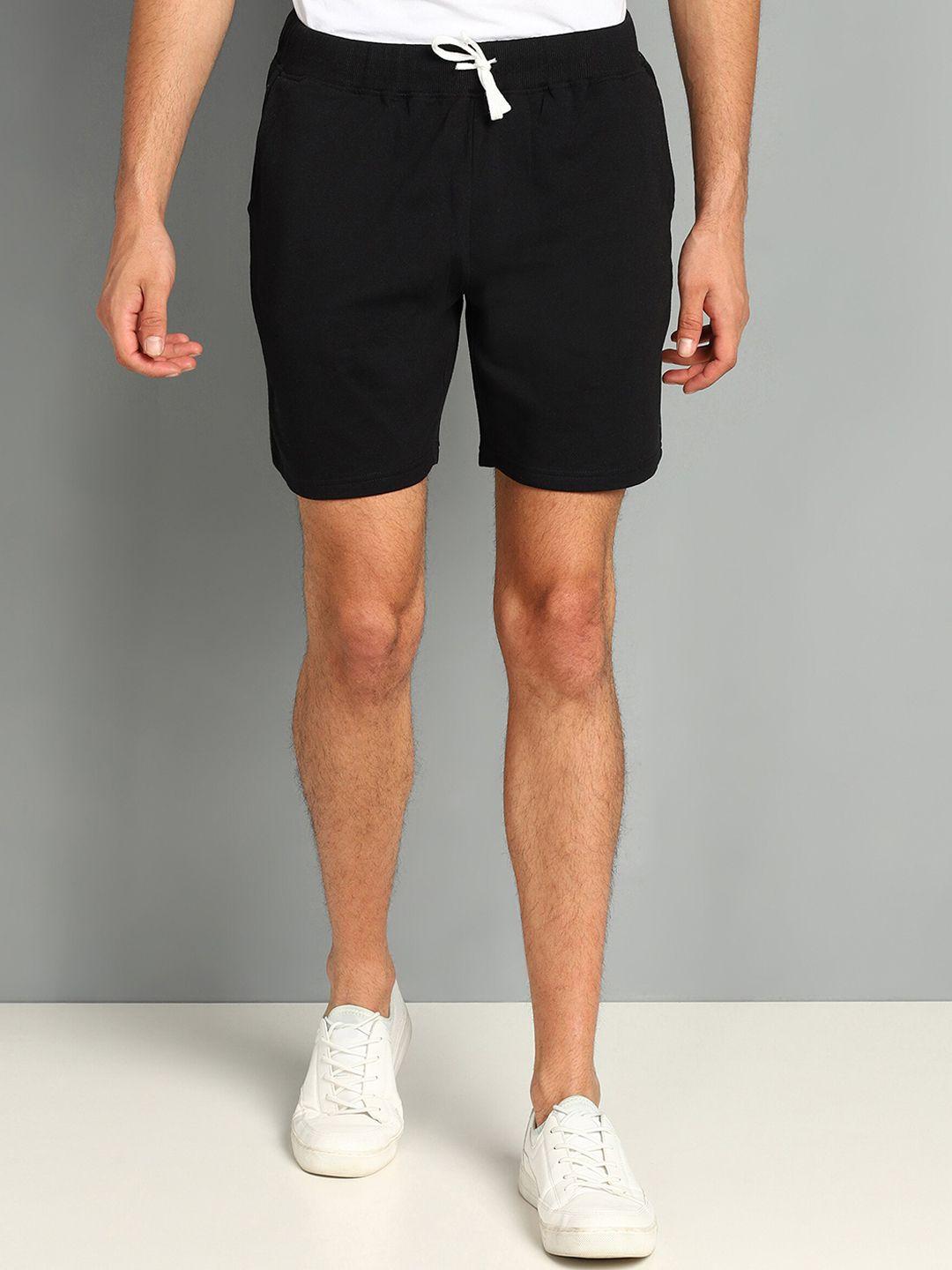 sharktribe men mid-rise cotton sports shorts