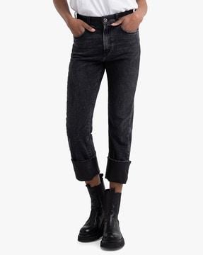 sharljn flared fit maestro high rise jeans