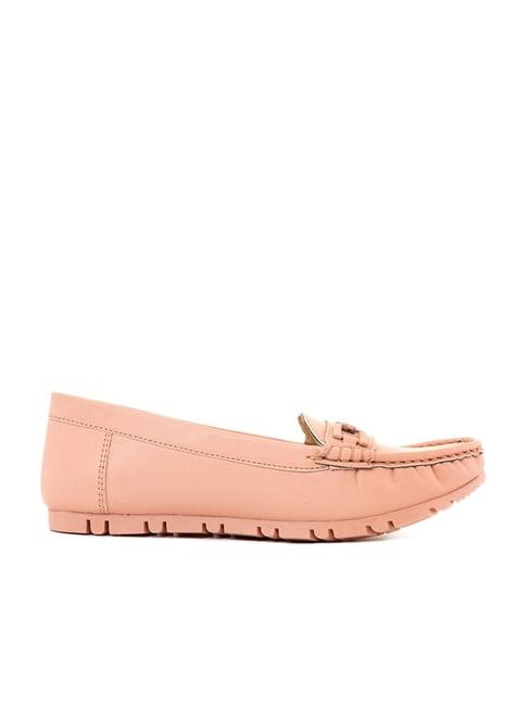 sharon by khadims women's pink casual loafers