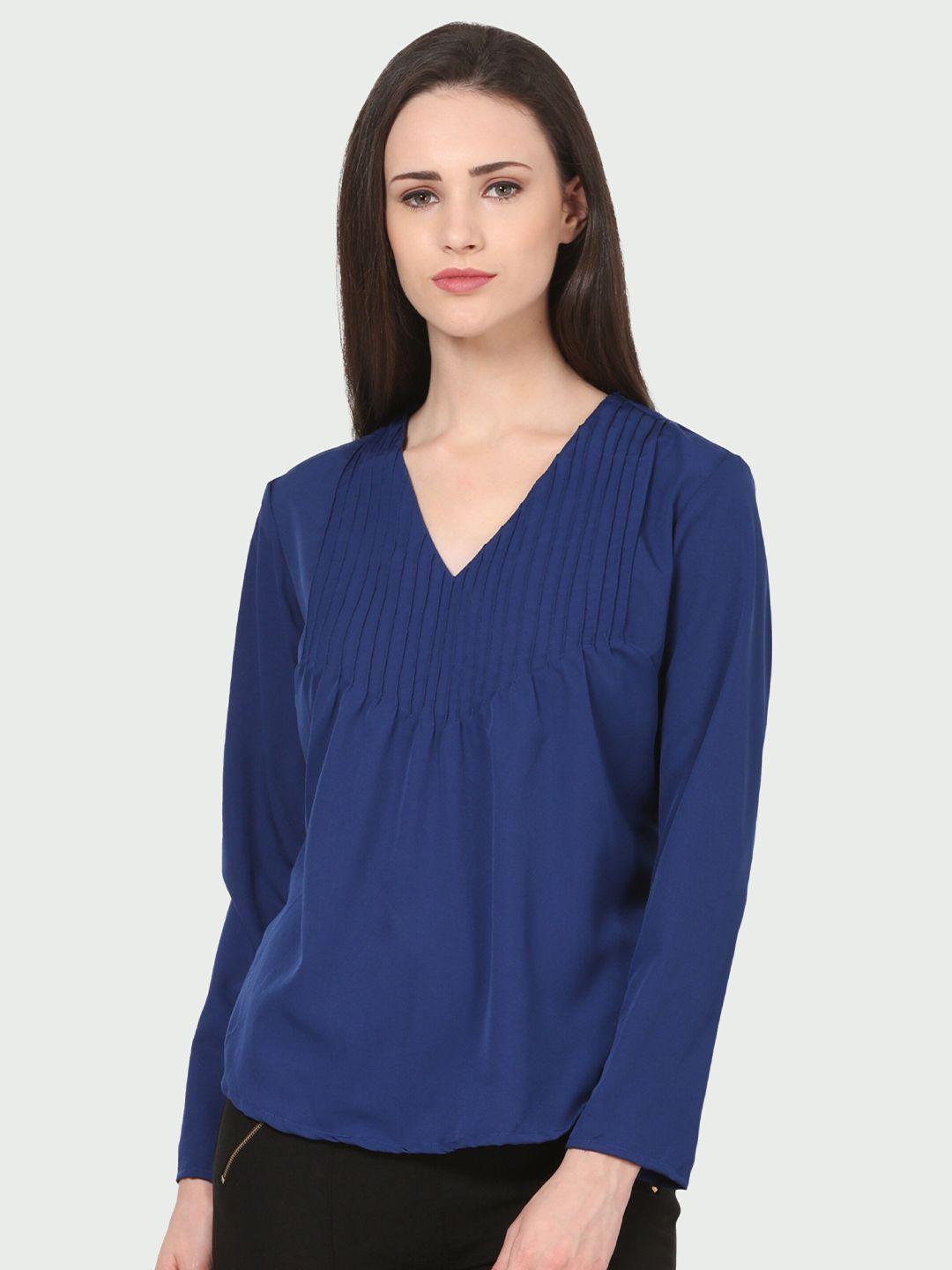 shashvi v-neck crepe top