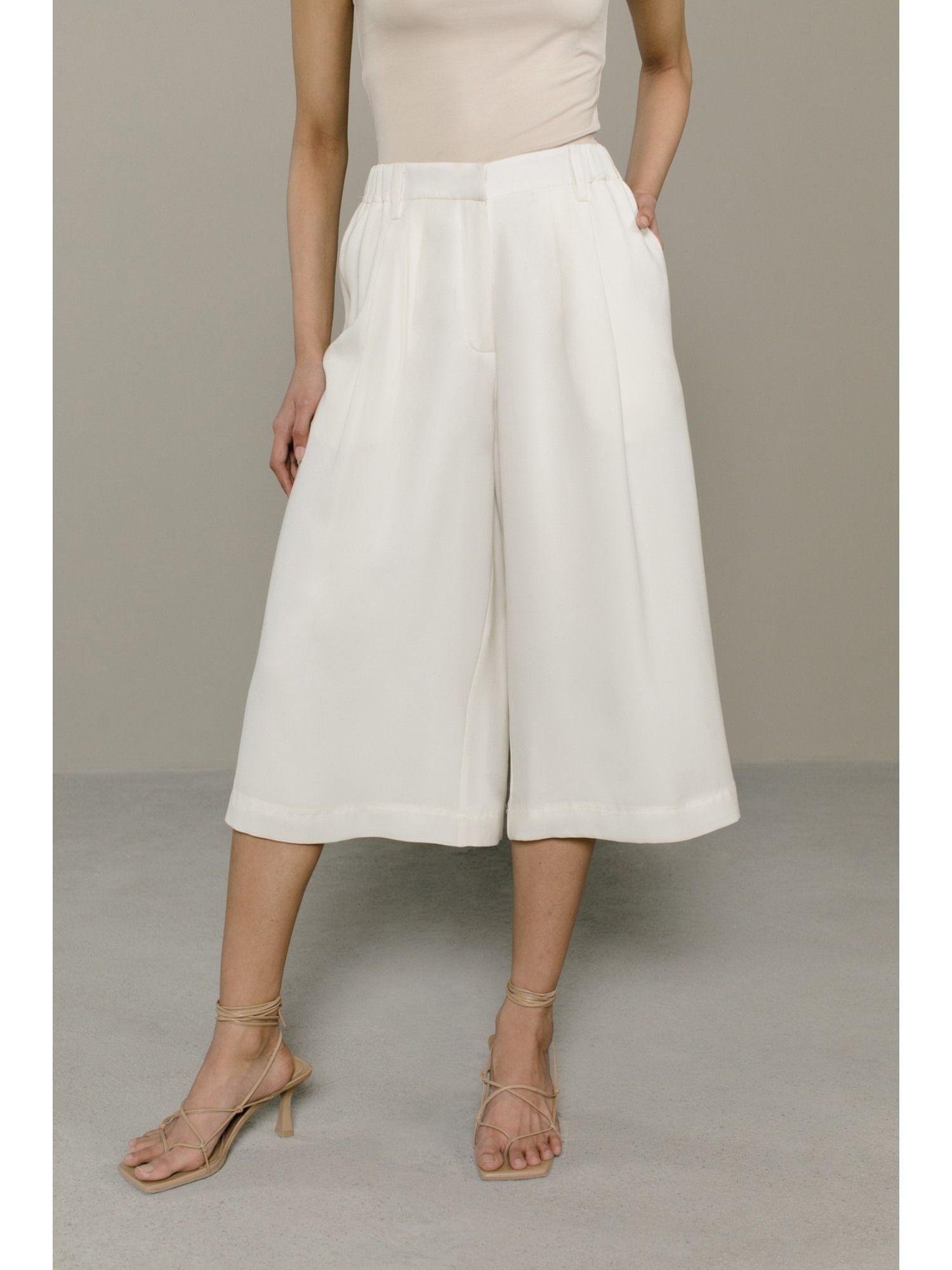 shay white culottes