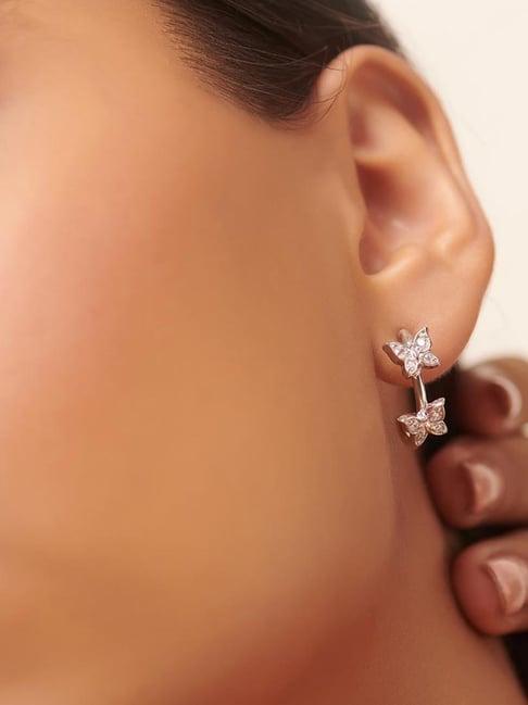 shaya 92.5 sterling silver fluttering wings butterfly earrings for women