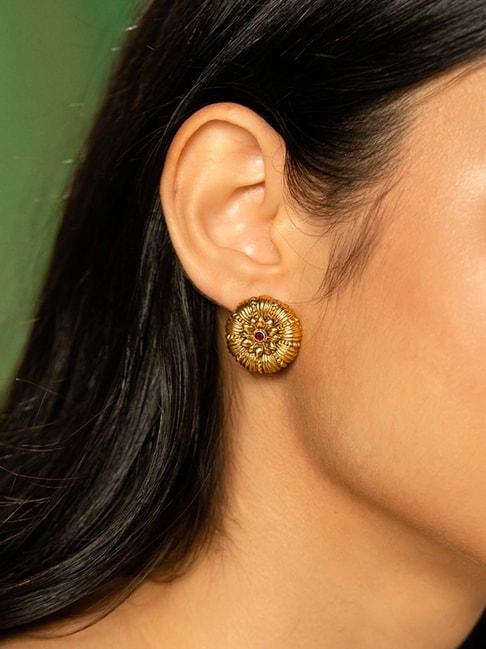 shaya 92.5 sterling silver venturianum bloom earrings for women