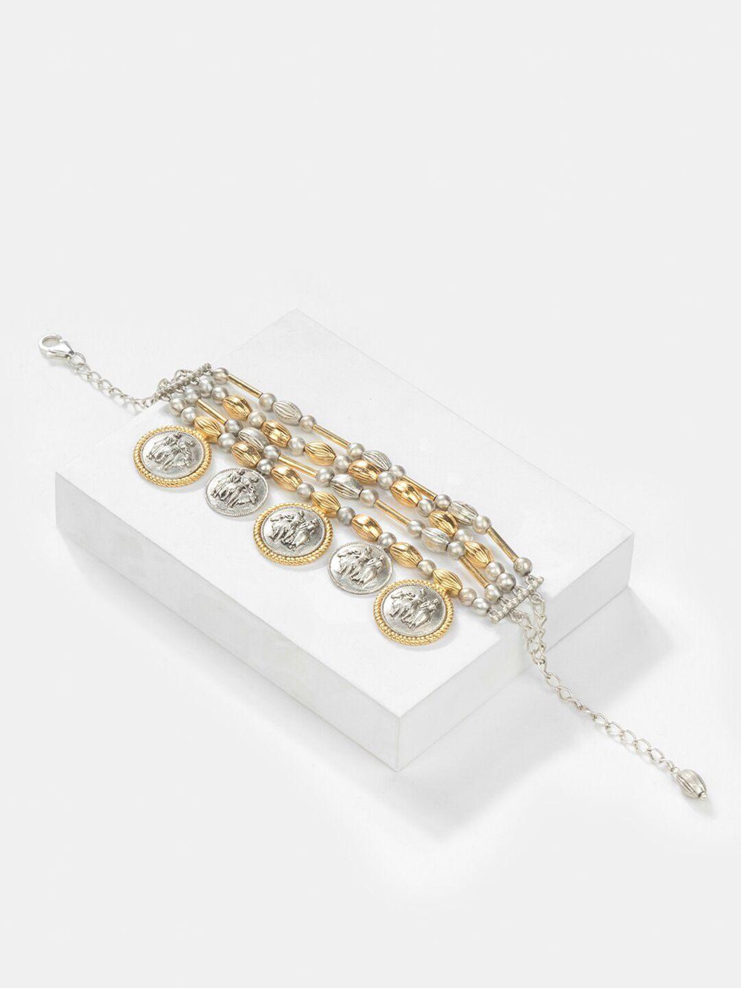 shaya 925 sterling silver gold-plated wraparound bracelet