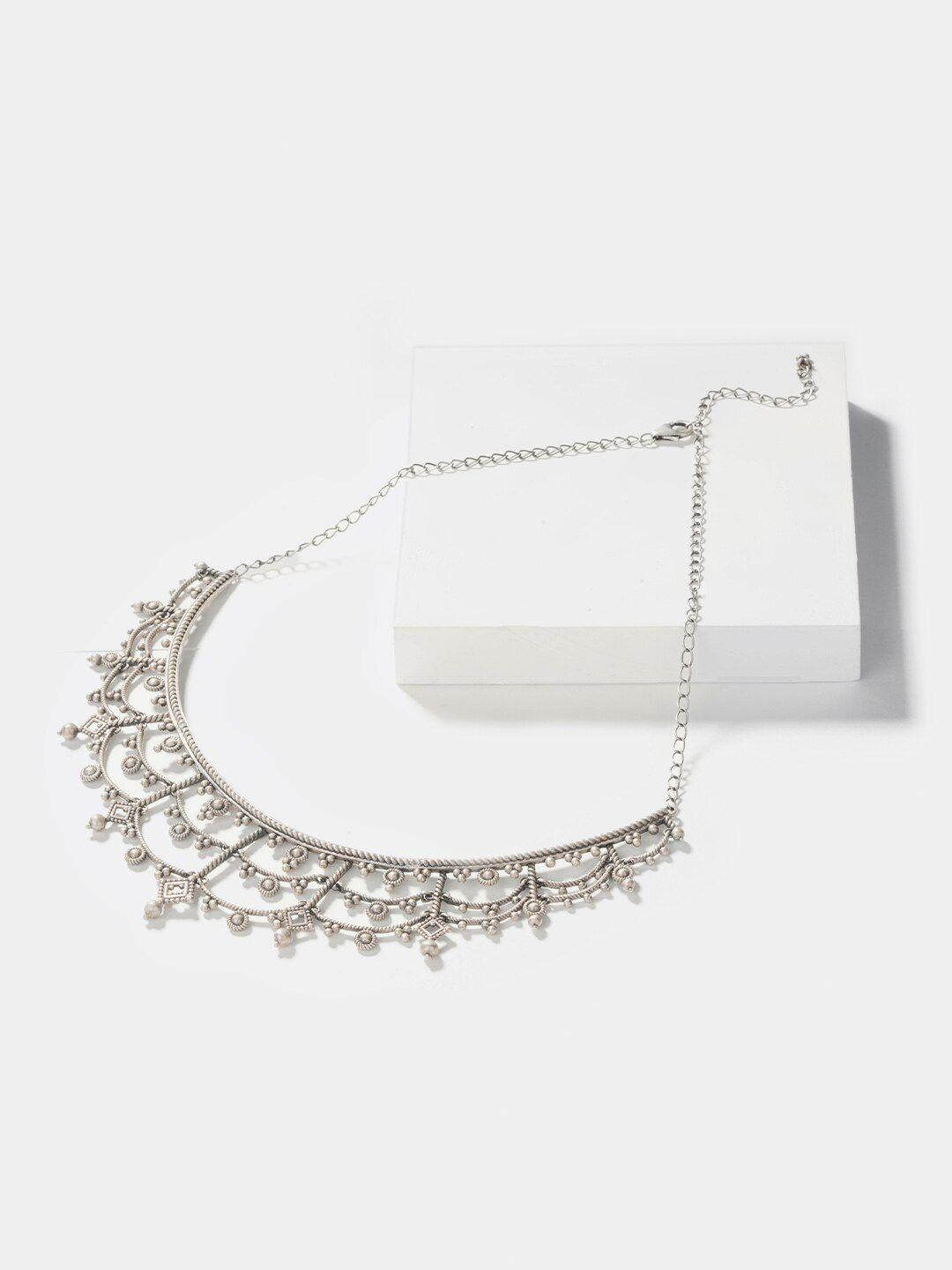 shaya sterling silver minimal necklace