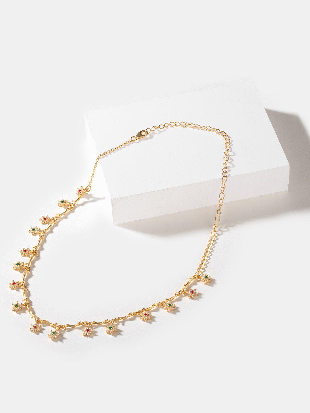 shaya women gold necklace and chains