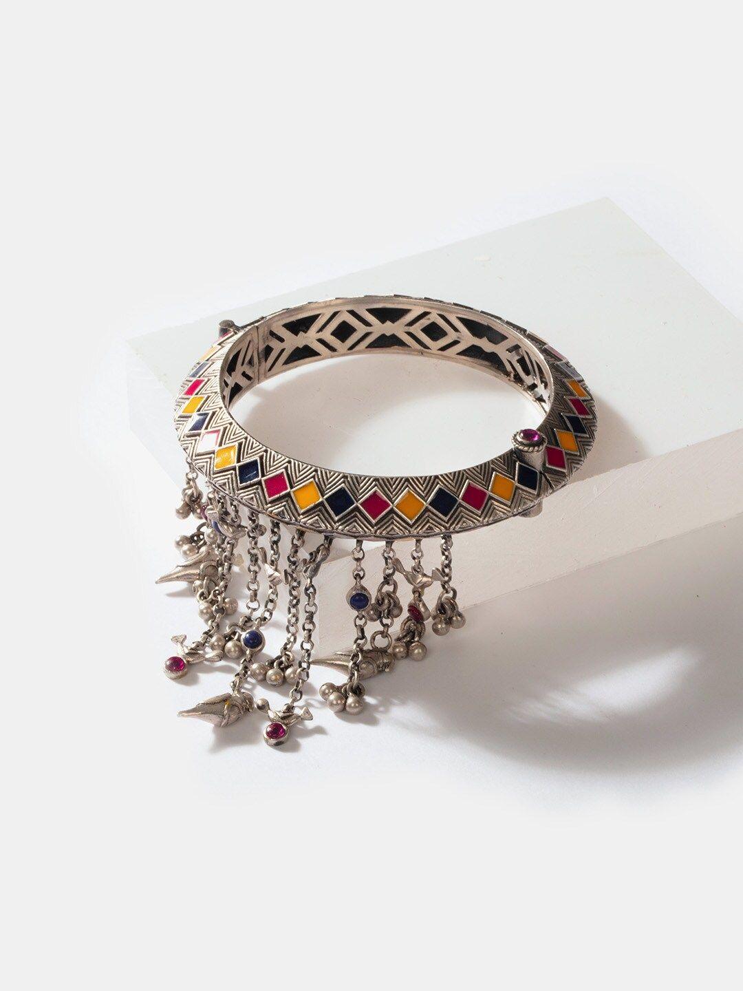 shaya women silver bangle-style bracelet