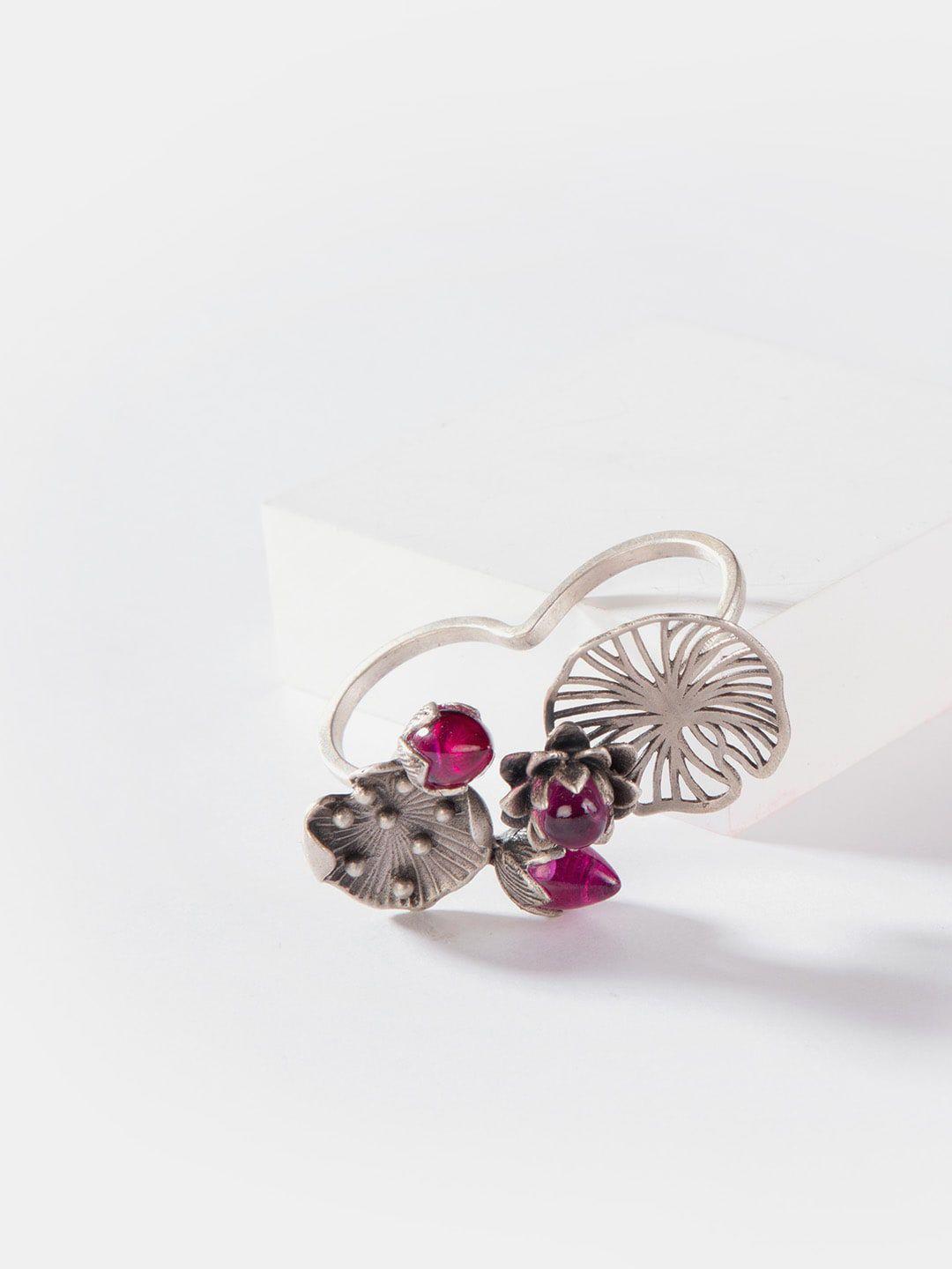 shaya women sterling silver & pink ring