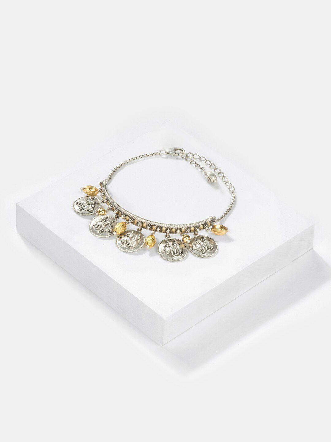shaya 925 sterling silver gold-plated link bracelet