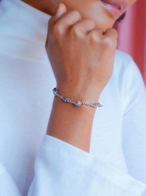 shaya champakali inspired 92.5 sterling silver bracelet for women